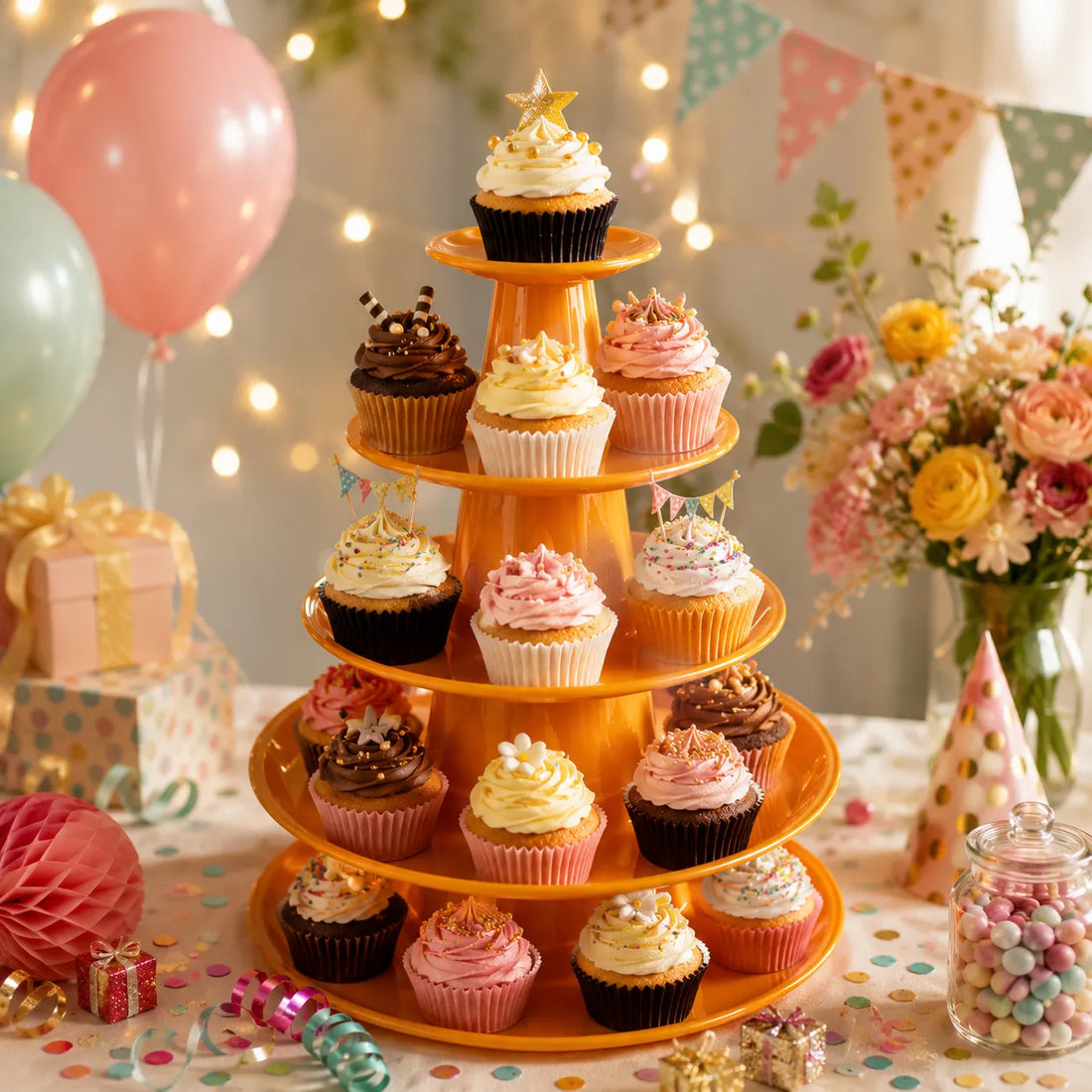 Présentoir Cupcakes à Etages en Acrylique 