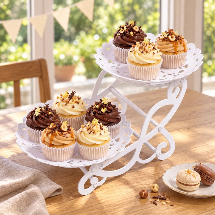 Présentoir à Cupcakes Rond Ajouré Original contemporaine