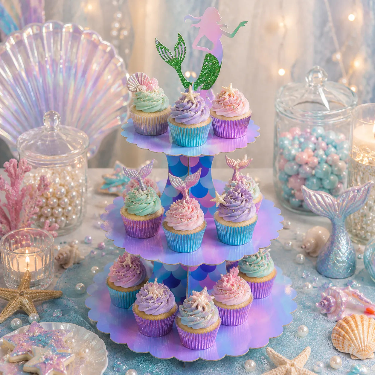Présentoir à Cupcakes Sirène