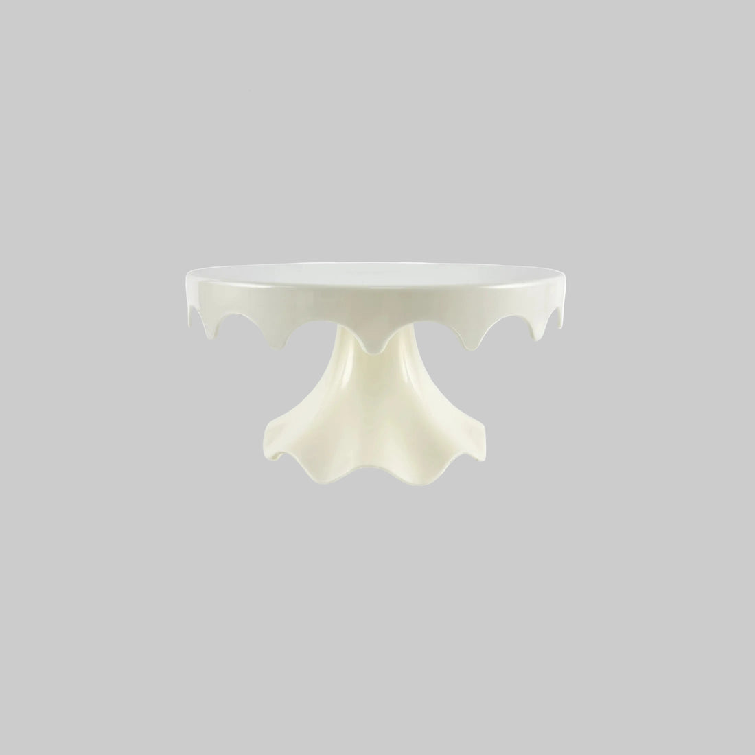 Présentoir à Gâteau Blanc en Plastique Design 