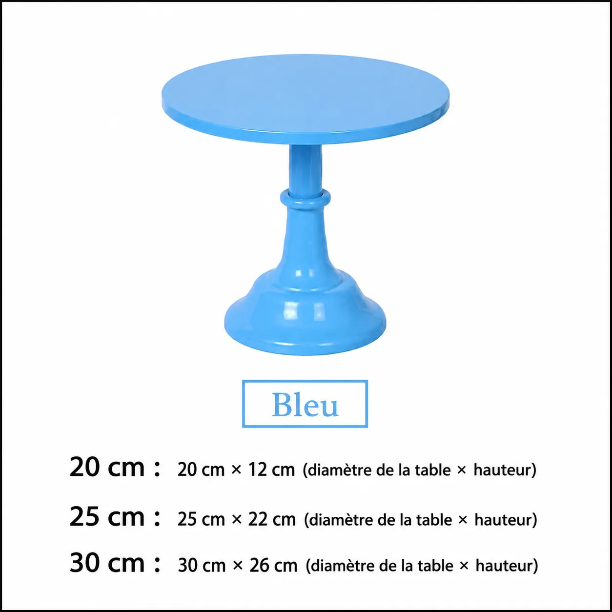 Présentoir à Gâteau Bleu Ciel Présentable