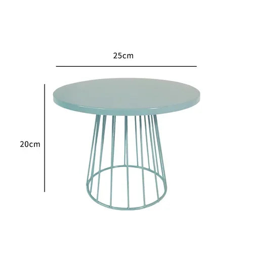 Présentoir à Gâteau Bleu En Métal Design chic