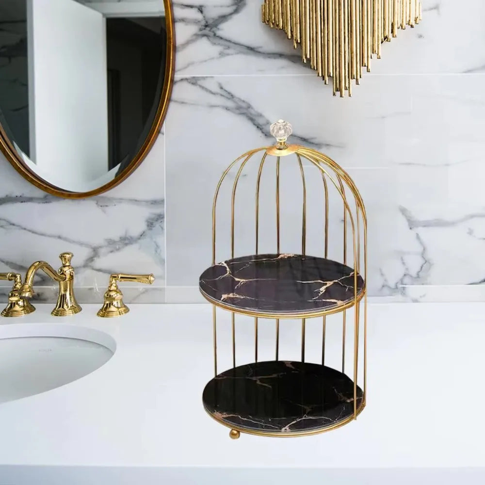 Présentoir à Gâteau Cage d’Oiseau Original Minimaliste