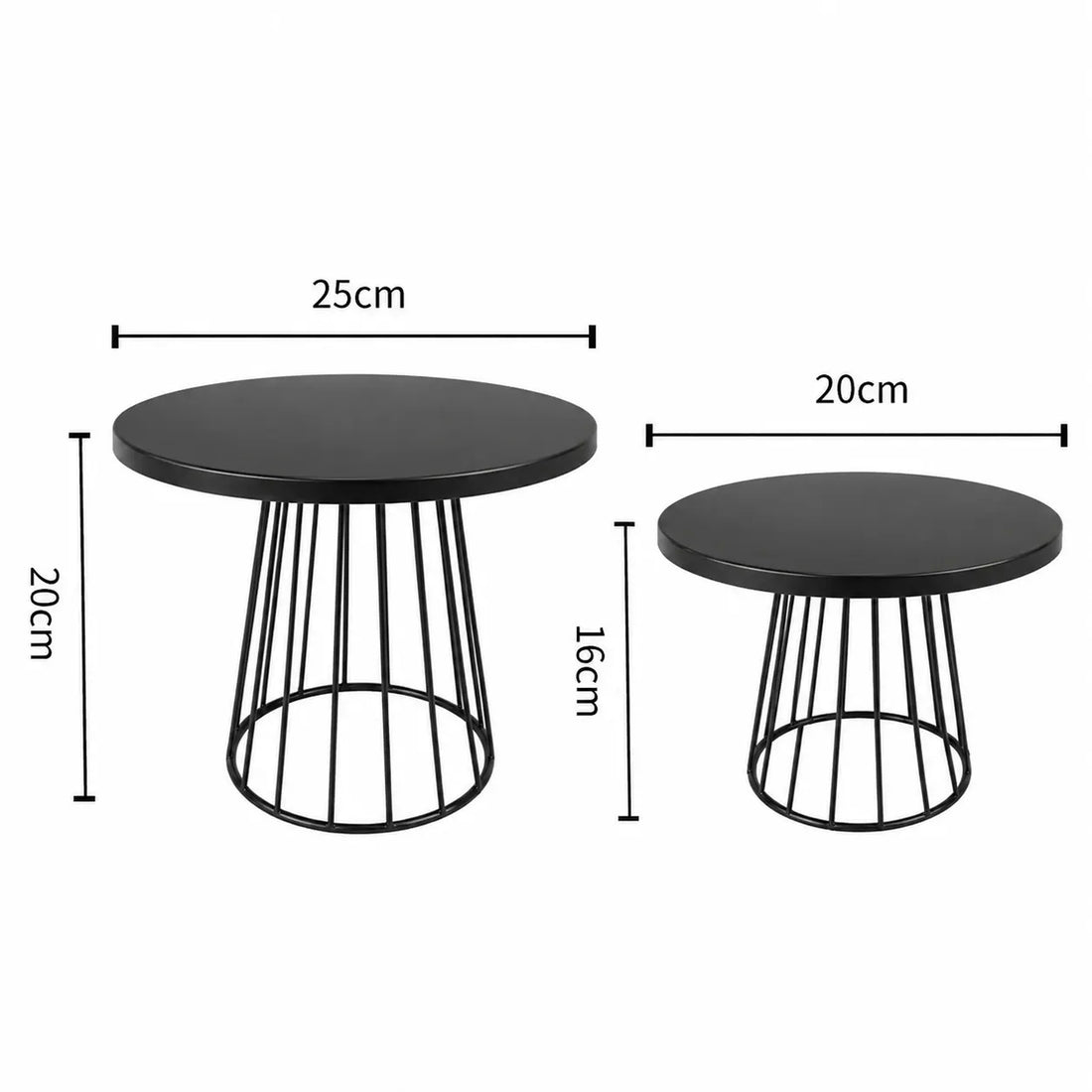 Présentoir à Gâteau Métallique Noir design