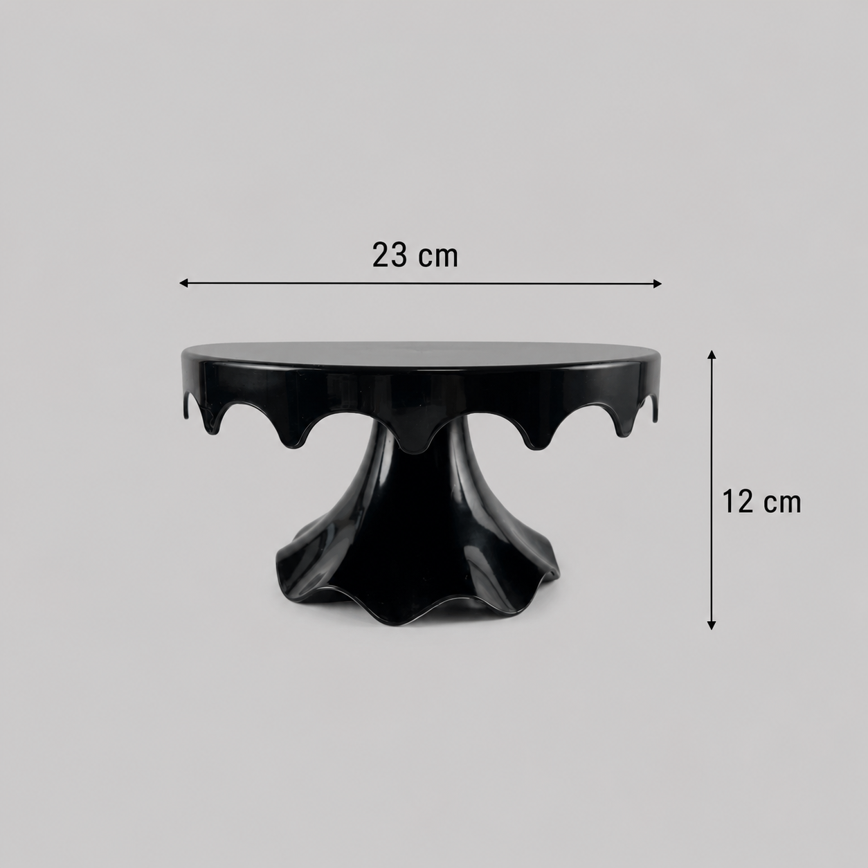Présentoir à Gâteau Noir Dimensions