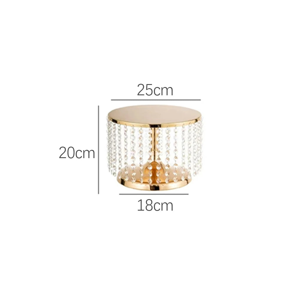 Présentoir à Gâteau à Perles de Cristal Petit