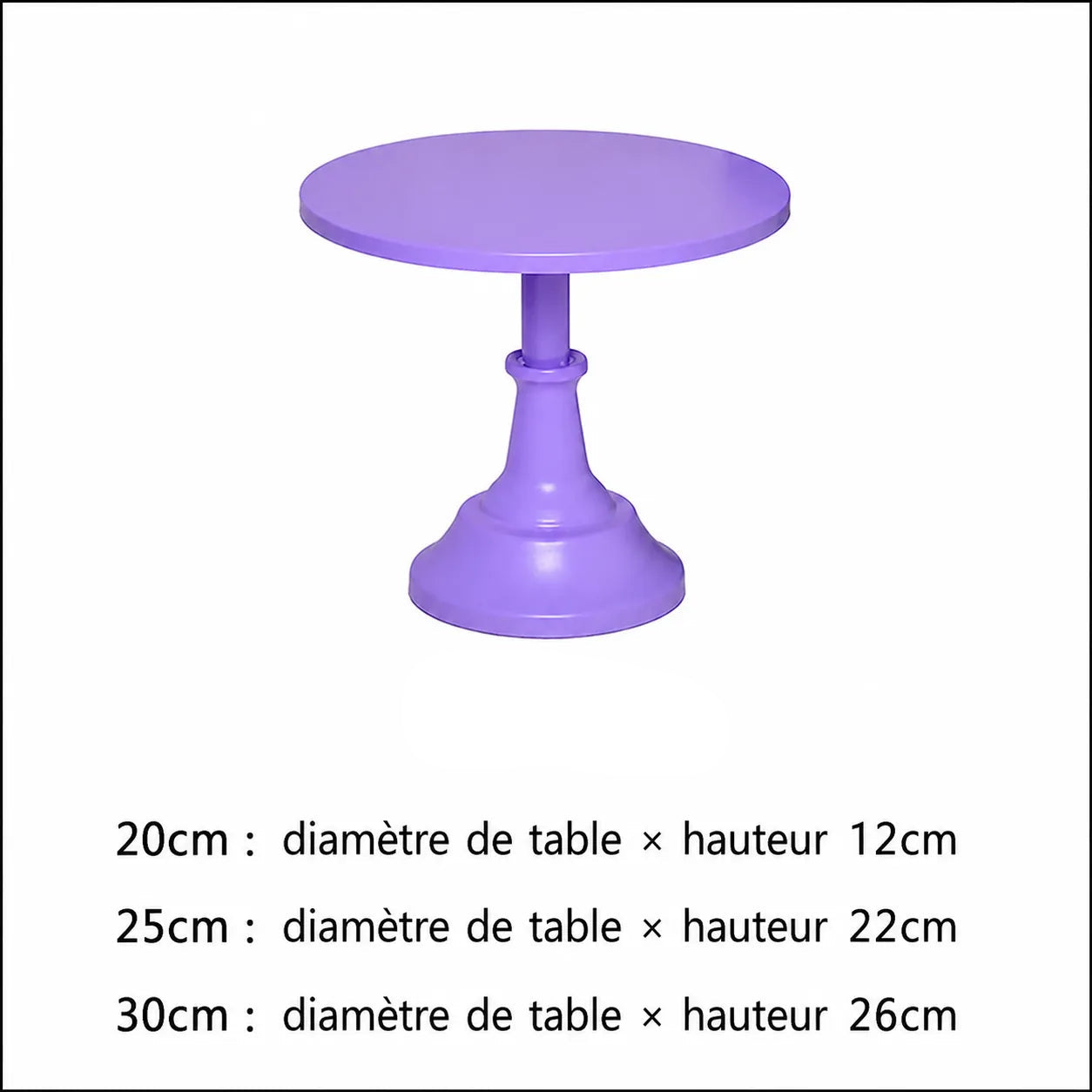 Présentoir à Gâteau Violet joyeux
