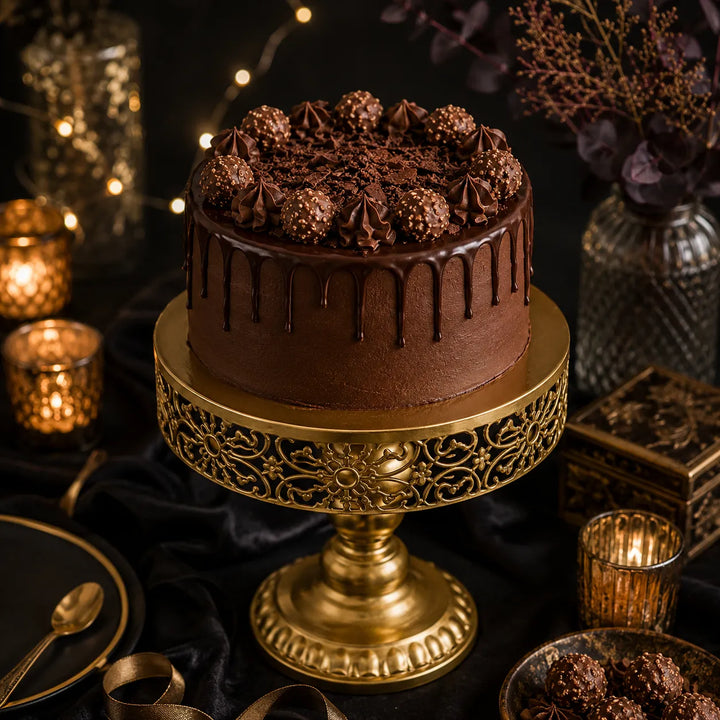 Présentoir à Gâteaux Doré Design 