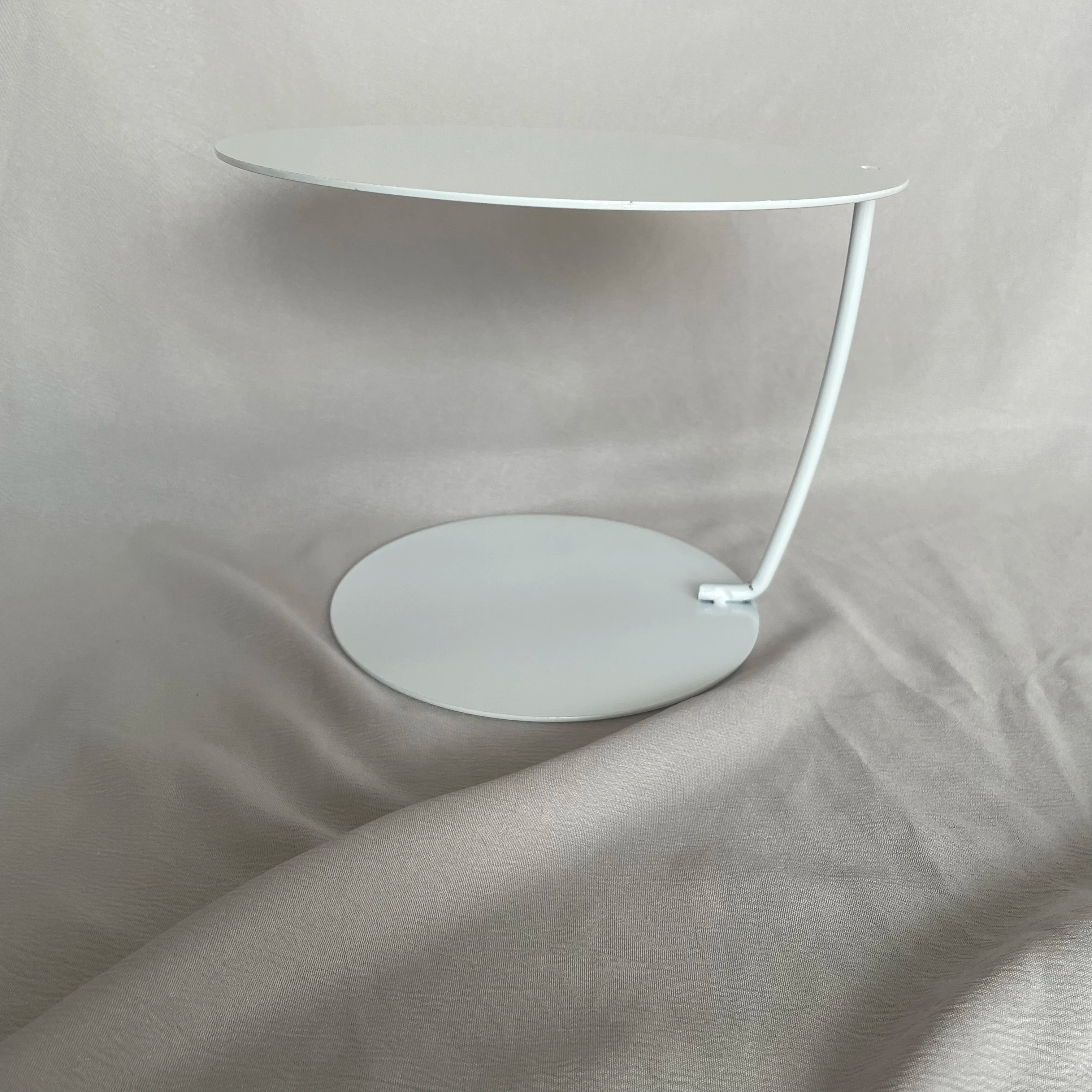 Présentoir à Gâteaux Rond Blanc Minimaliste