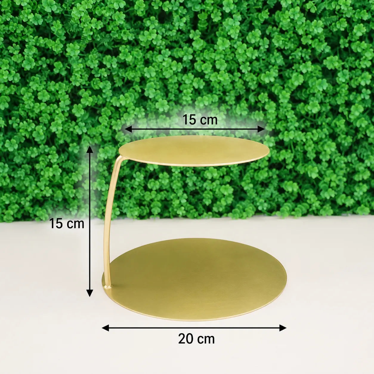 Présentoir à Gâteaux Rond Doré Chic
