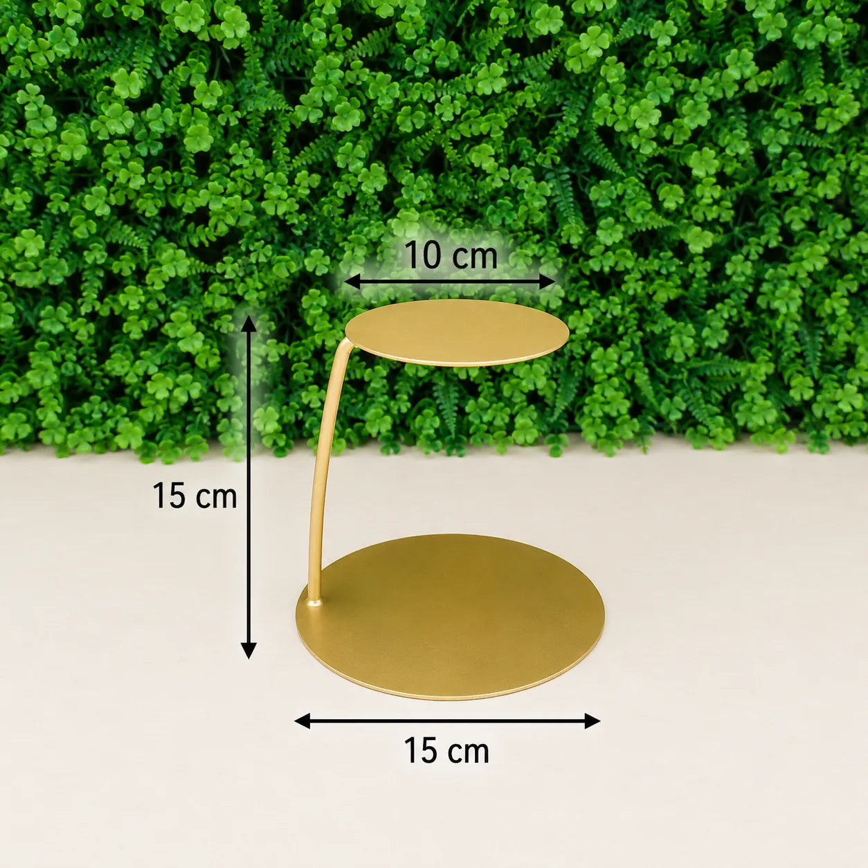 Présentoir à Gâteaux Rond Doré Raffiné