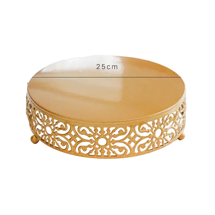 Présentoir à Gâteaux Rond Métallique Pratique