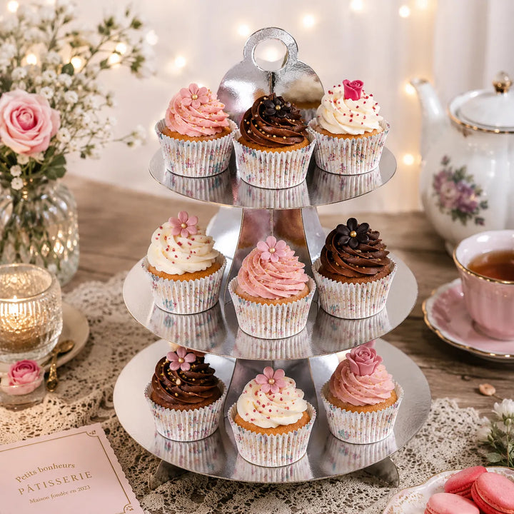 Présentoir à cupcake Argenté 