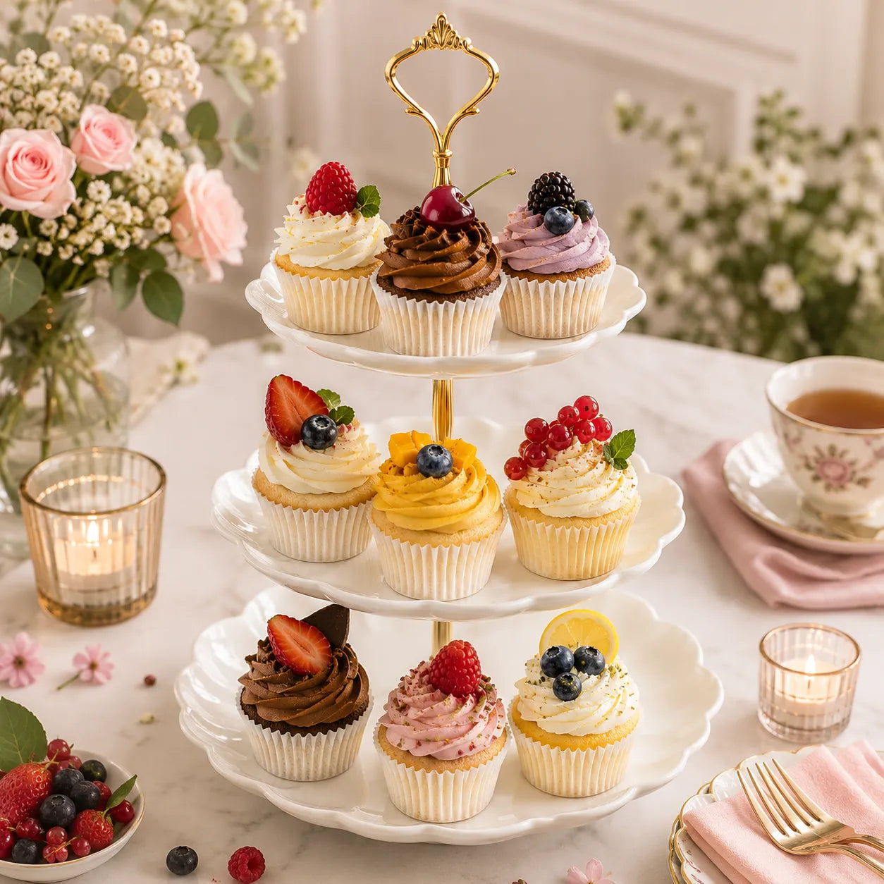Présentoir à cupcake En Plastique moderne