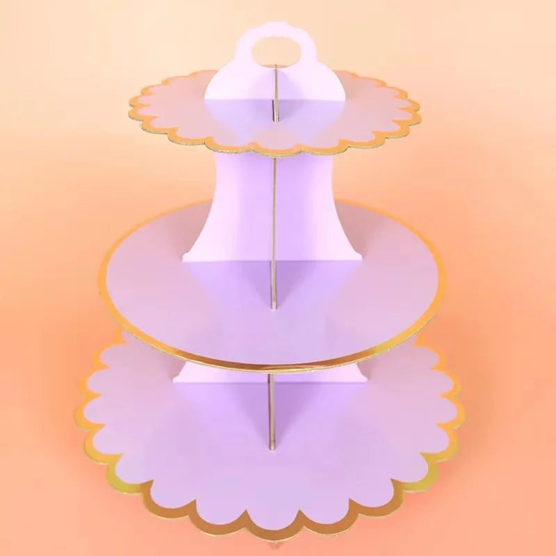 Présentoir à cupcake Violet en Carton originale