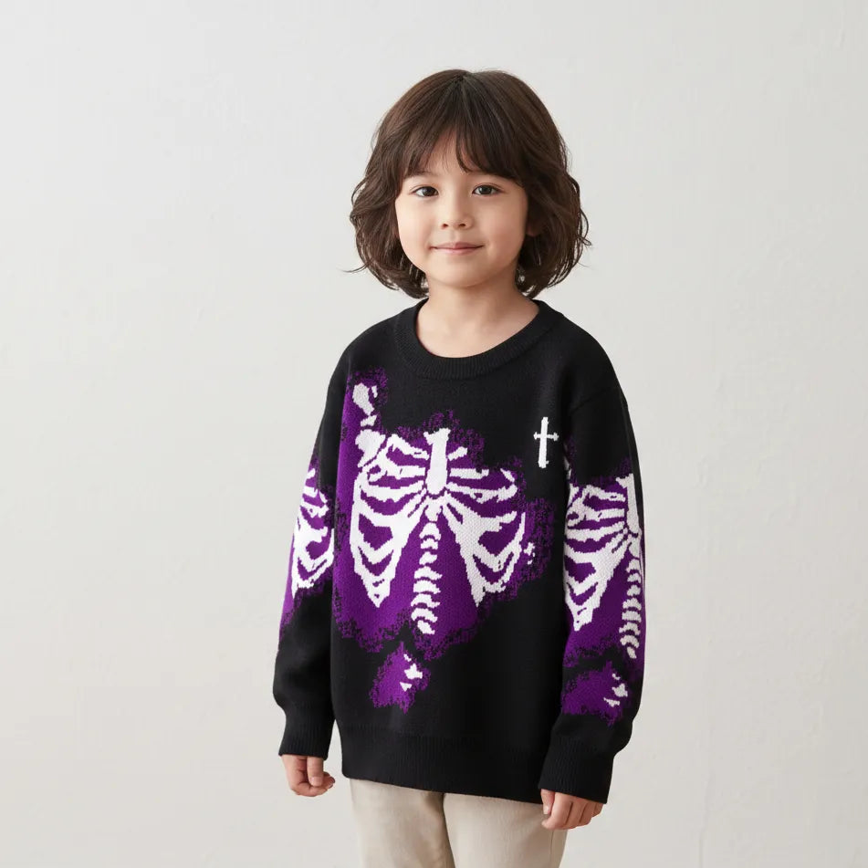 Pull Halloween Noir et Violet