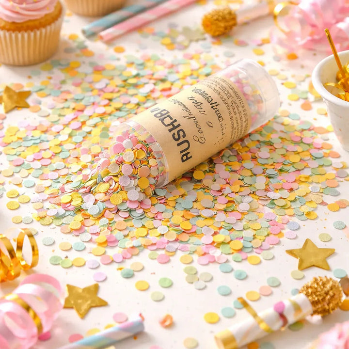 Push Up Confettis Multicolores
