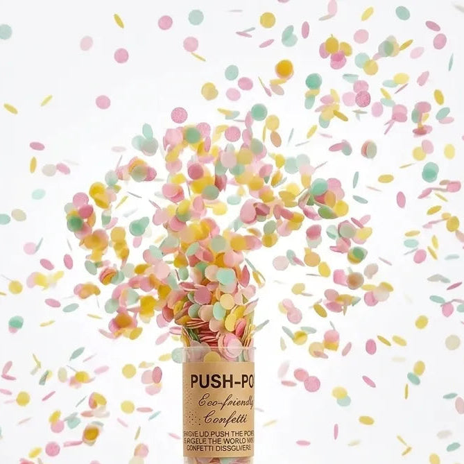 Push Up Confettis Multicolores légères