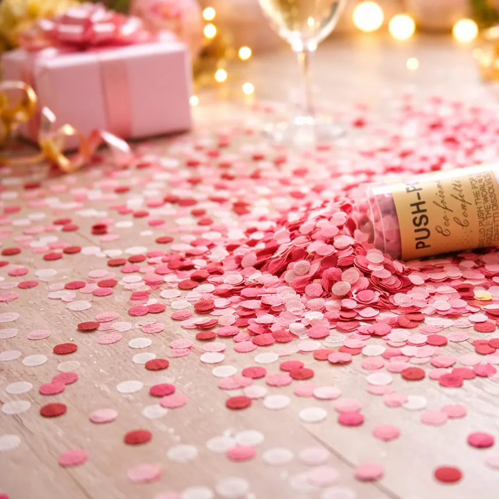 Push Up Confettis Rouges
