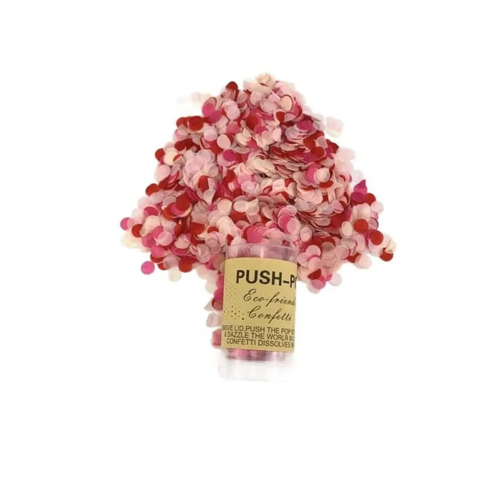 Push Up Confettis Rouges Chic