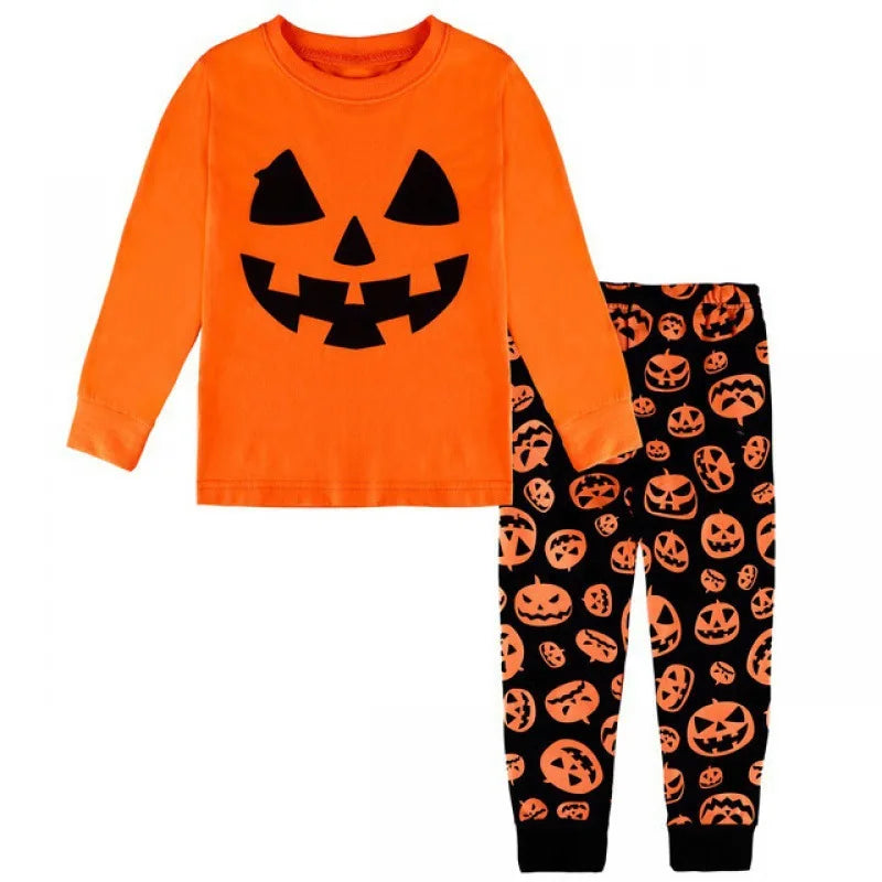 Pyjama Enfant Motif Citrouille Halloween Beau