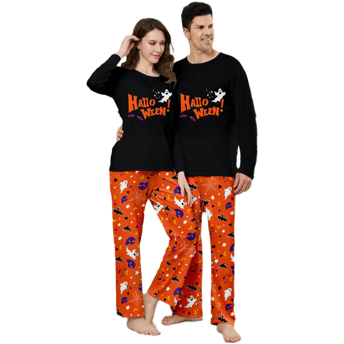 Pyjama Halloween Assorti Famille Couple
