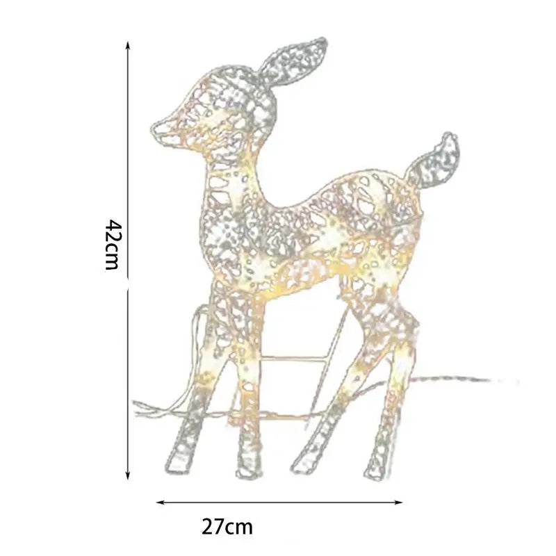 Renne de Noël Extérieur Lumineux stylé