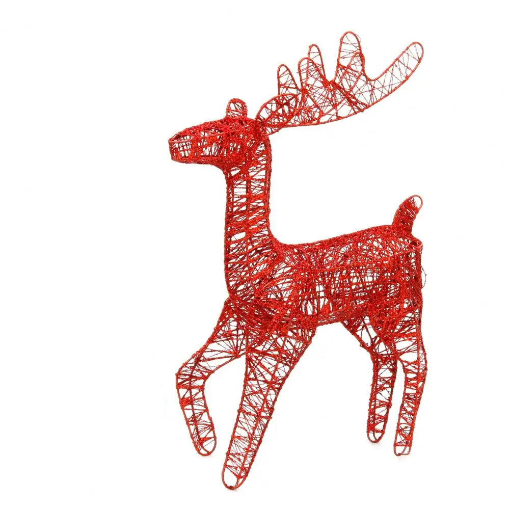 Renne de Noël Rouge Lumineux Design