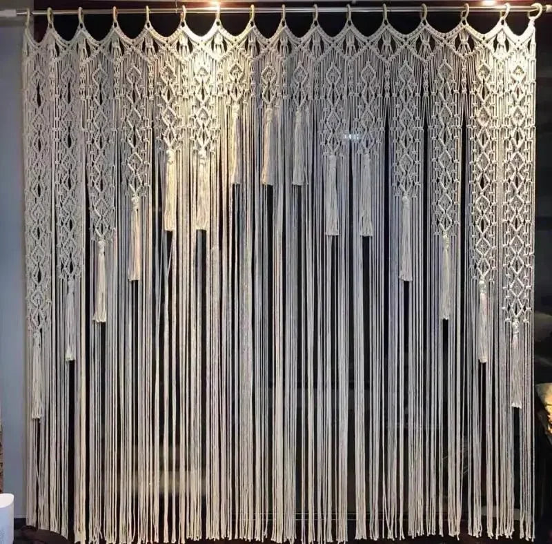 Rideau Arche Mariage Macramé bohème