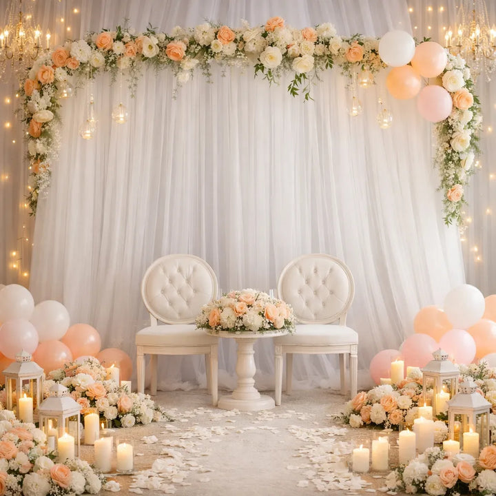 Rideau Blanc Décoratif Fluide