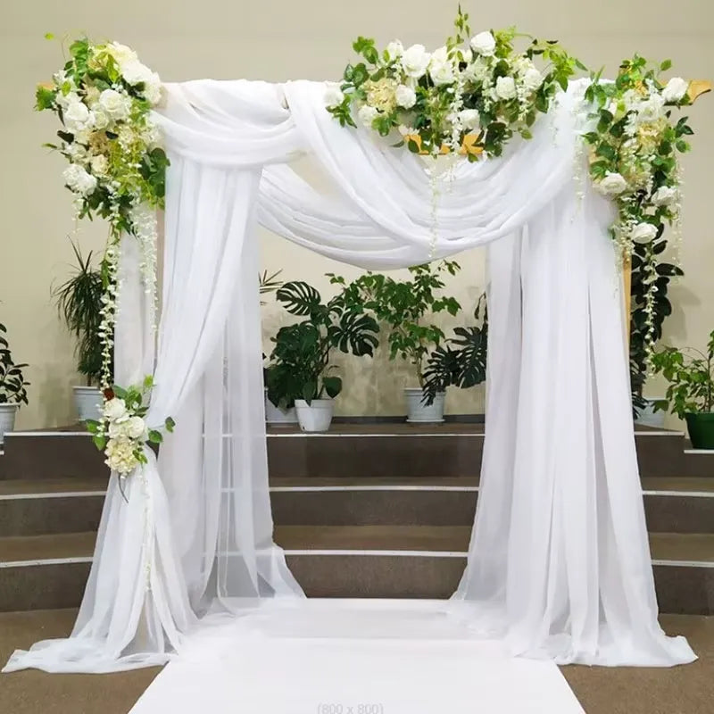 Rideau Blanc Mariage Aérien