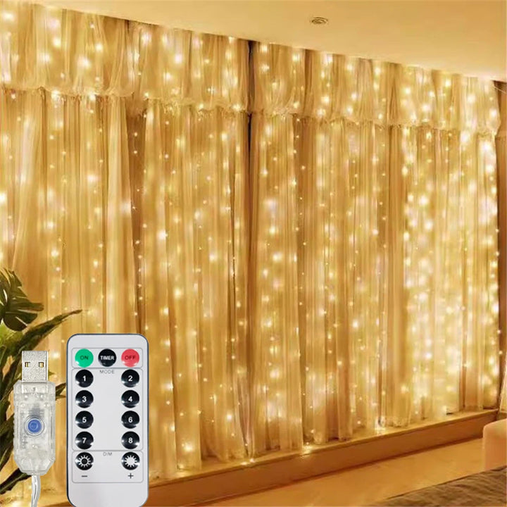 Rideau Lumineux Blanc Chaud Cocooning