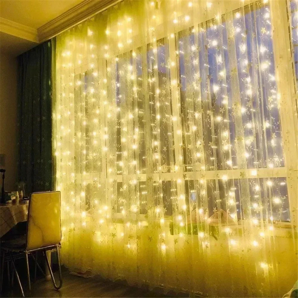Rideau Lumineux Blanc Chaud Cocooning stylé
