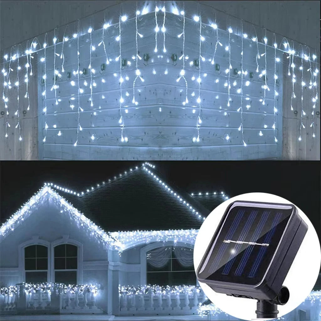 Rideau Lumineux Blanc Froid Noël