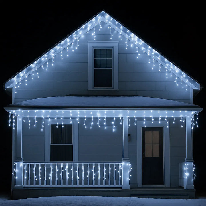 Rideau Lumineux Blanc Froid Noël Lumineux