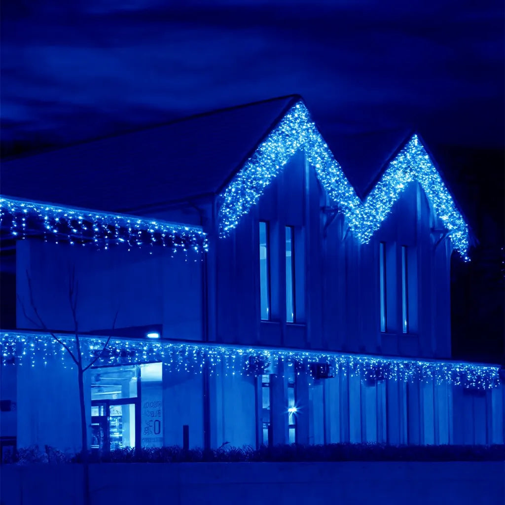 Rideau Lumineux Bleu Décoratif Enchanteur