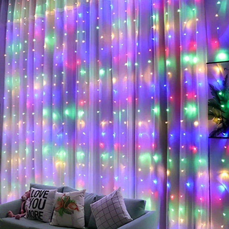 Rideau Lumineux Multicolore Féérique stylé