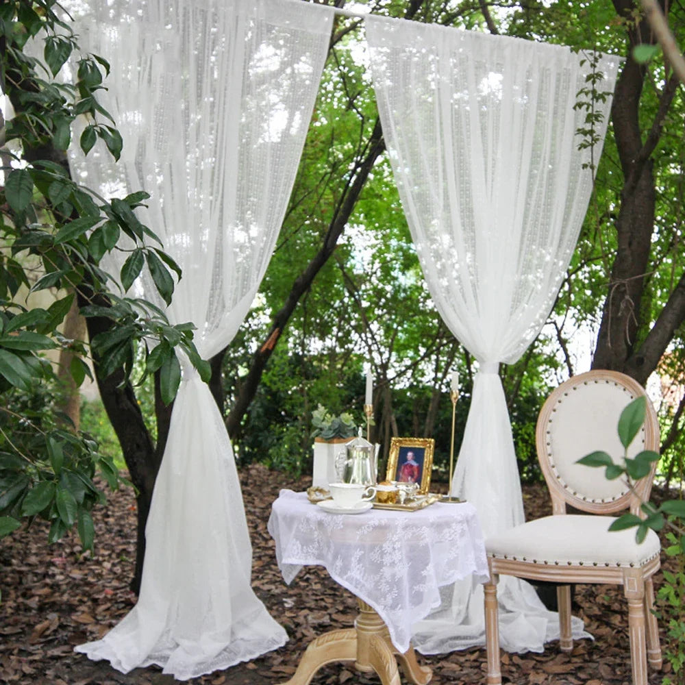 Rideau Mariage Champêtre Unique