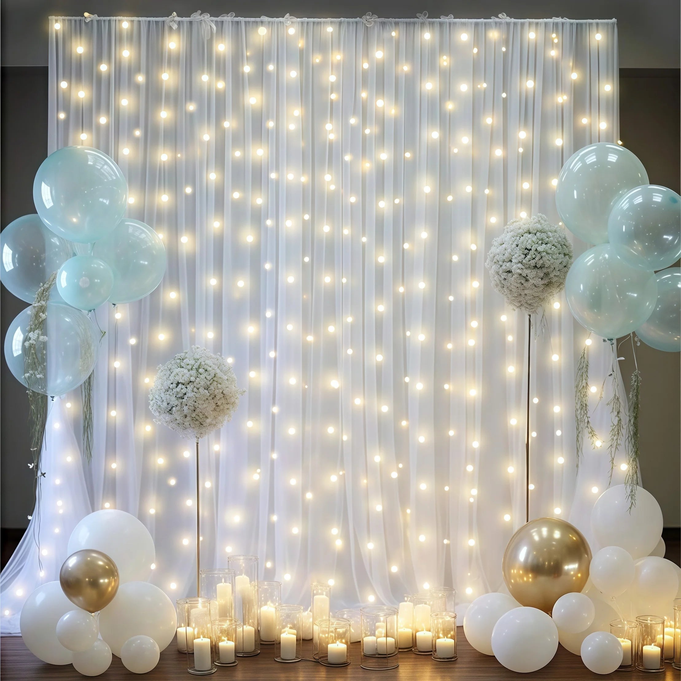 Rideau Mariage Lumineux Chic