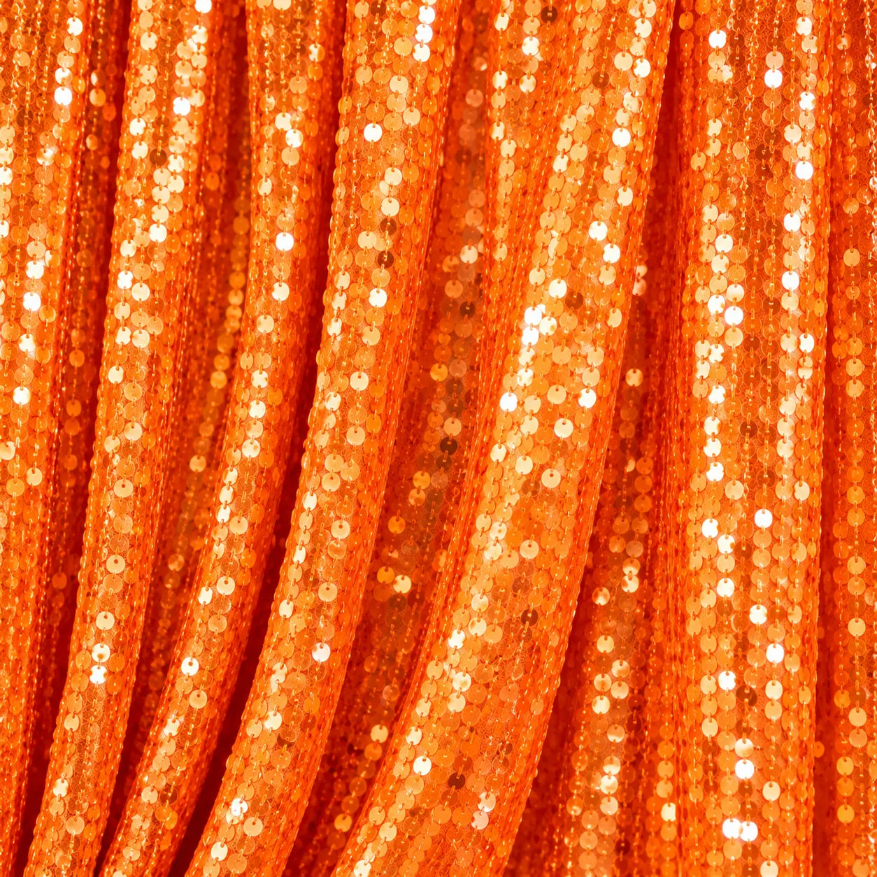 Rideau Mariage Orange Pailleté brillant