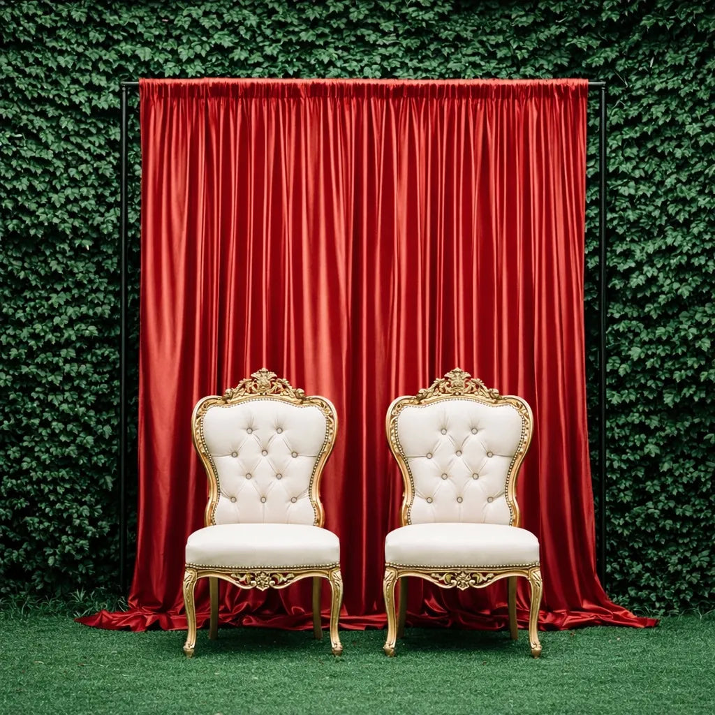 Rideau Mariage Rouge chic