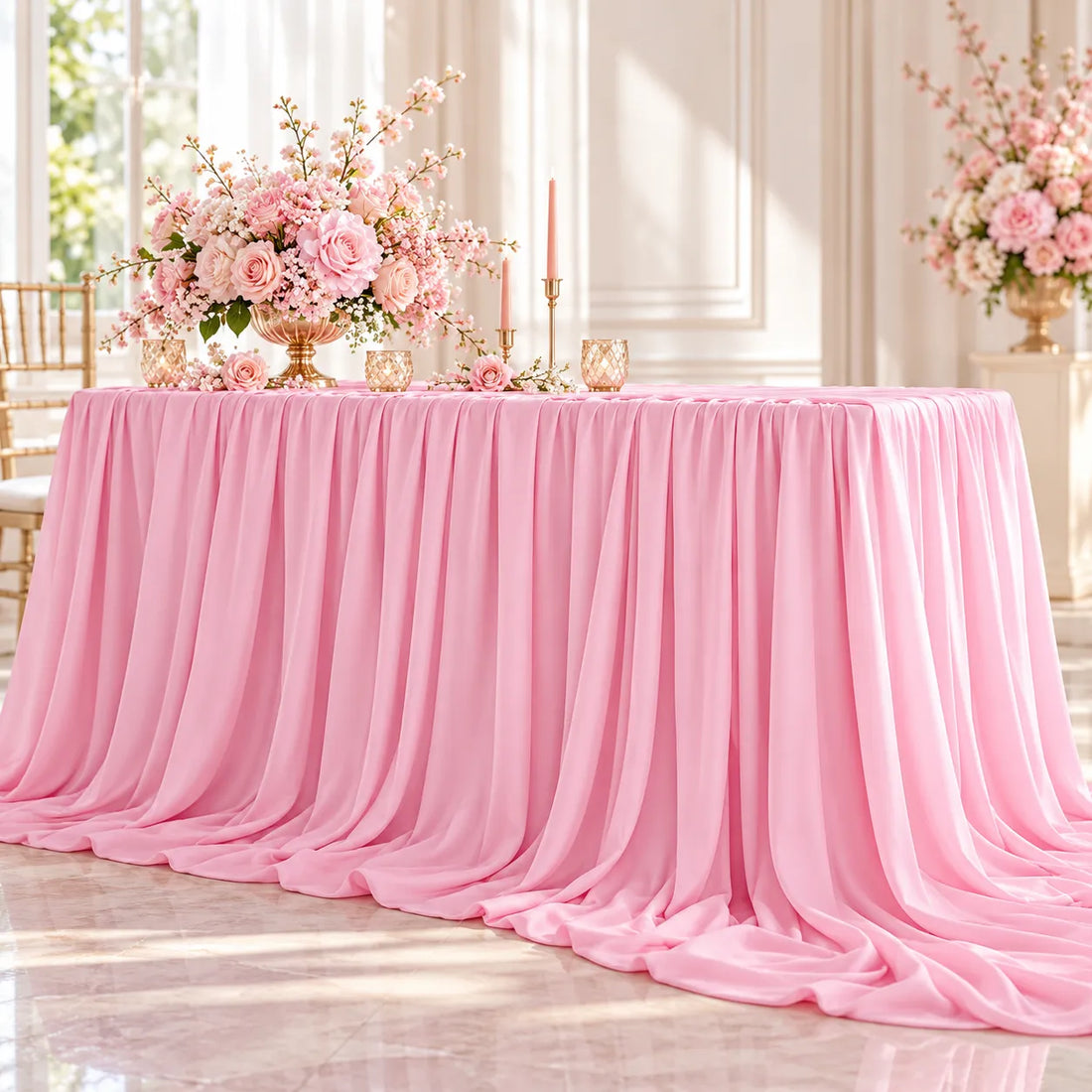 Rideau d’Arrière-Plan Mariage Rose doux