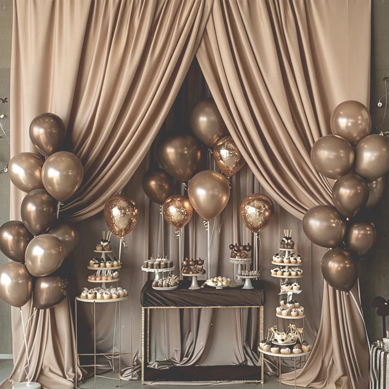 Rideau de Fond Mariage Brun