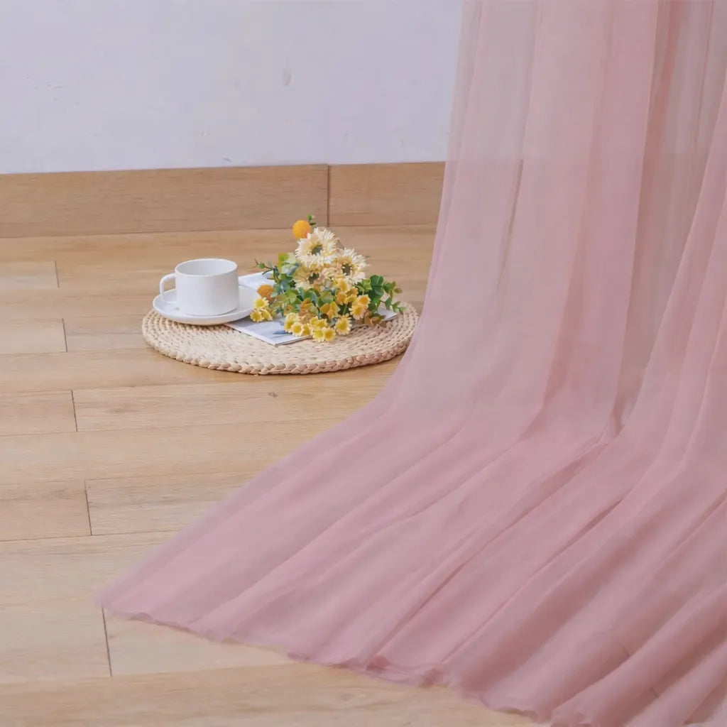 Rideau de Fond Mariage Rose Unique