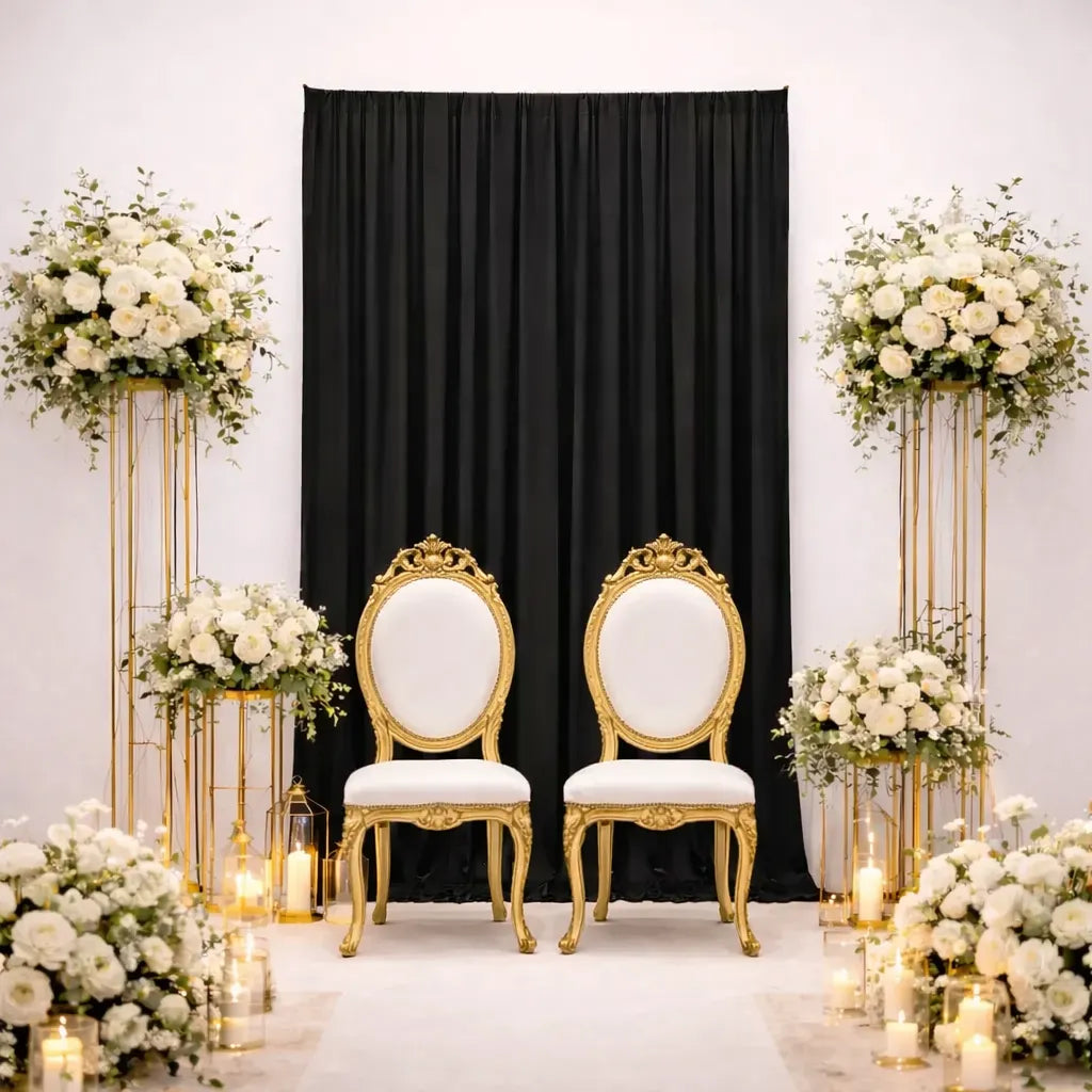 Rideau de Fond Mariage Vert chic