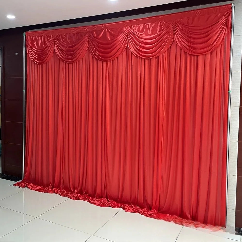 Rideau de Soie à Cantonnière de Luxe Durable