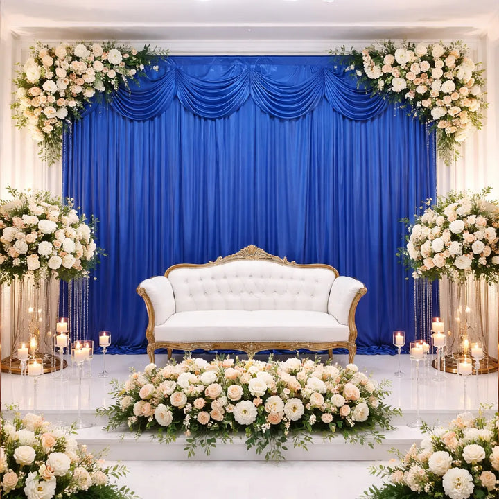 Rideau de Soie à Cantonnière pour Mariage