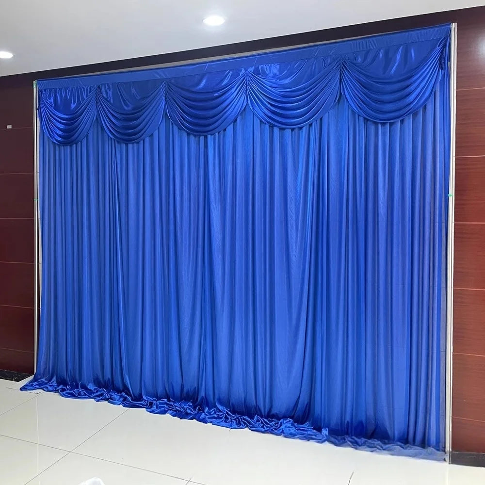 Rideau de Soie à Cantonnière pour Mariage Chic