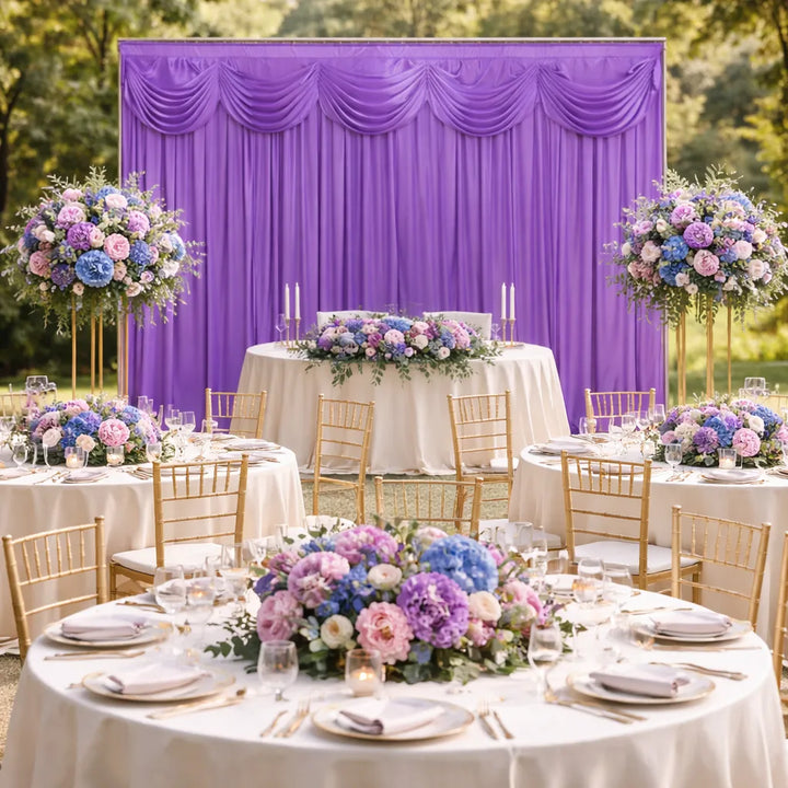 Rideau de Soie Elégant à Cantonnière