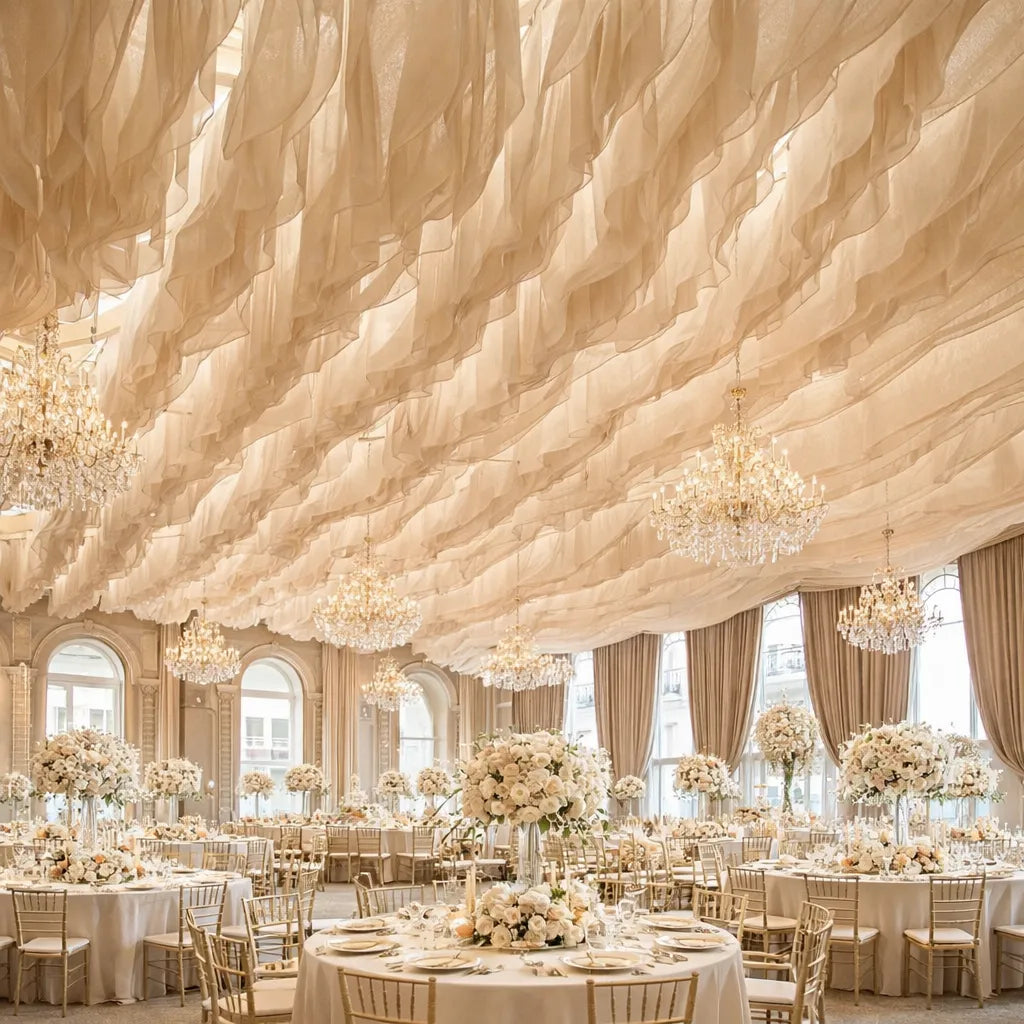 Rideau de Voilage plafond Champagne Original